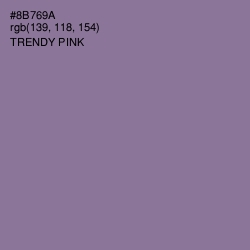 #8B769A - Trendy Pink Color Image